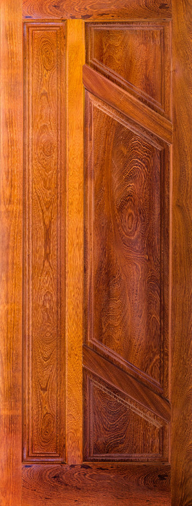 Porta abstrata com almofadas